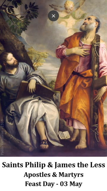 Sts. Philip & James the Less Prayer Card